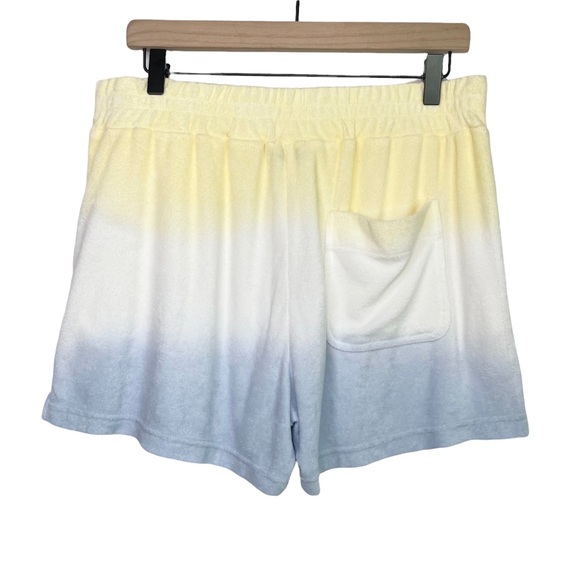 Rails Jane Terry Cloth Shorts Sky Blue Dip Dye - Picture 4 of 14